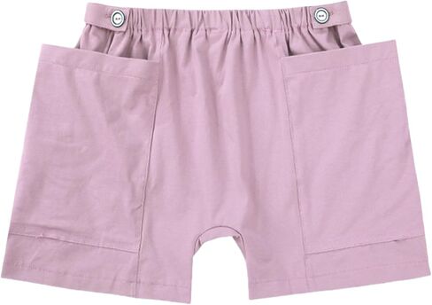 WEEOATAR Women Ostomy Pants Patient Underwear Incontinence Care Shorts,2 Side Pockets to Store Urine Bags Easy to Use,Fistula Pants for Nephrostomy,Suprapubic and Biliary Catheters(Pink,L) in Saudi Arabia