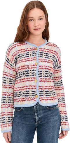 English Factory Women's Textured Stripe Jacket in Saudi Arabia