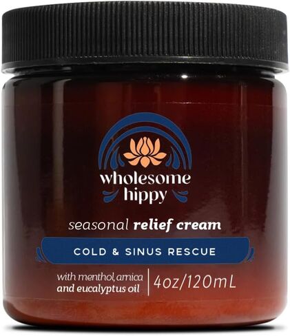 Wholesome Hippy Menthol & Eucalyptus Comfort Balm – Natural Aromatherapy Chest & Body Rub with Shea, Cocoa & Mango Butters, Peppermint & Spearmint Oils – 4oz in Saudi Arabia
