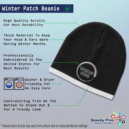 Beanie Hat for Men & Women Irish Shamrock St Patrick's Irish Winter Beanie Acrylic 1 Size in Saudi Arabia