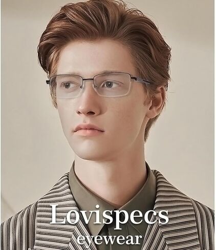 Nearsighted Glasses for Distance, Men Near Sighted Vision Driving Myopia Eyeglasses, See Farsighted Half Frame in Saudi Arabia