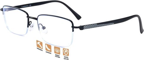 Nearsighted Glasses for Distance, Men Near Sighted Vision Driving Myopia Eyeglasses, See Farsighted Half Frame in Saudi Arabia