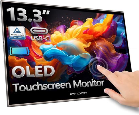 Innocn 15.6 "شاشة Second Second Second Portable Monitor لتحرير الصور مع 4K ، 100 ٪ DCI-P3 ، 100000: 1 ، 10Bits ، USB C الشاشة الخارجية للكمبيوتر المحمول ، الكمبيوتر ، الهاتف ، لوحات المفاتيح in Kuwait