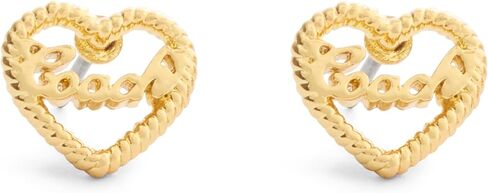 COACH Jewelry Women's Charming Charms Signature Heart Stud Earrings in Saudi Arabia