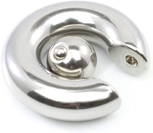 Surgical Steel 00G 0G 2G 4G 6G 8G PA Ring Captive Bead Rings Spring Action CBR Monster Screwball Ring Large Septum Nose Ring Gauges Tunnels Stretching Ear Lobe Hoop Earring Piercing 12mm 15mm in Saudi Arabia