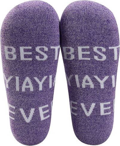 ZJXHPO Mother's Day Gift Yiayia Crew Sock Gift for Grandmother in Saudi Arabia