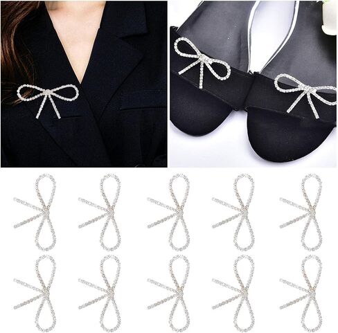 Women Bow Brooch, Rhinestone Bow, Brooches and Pins for Women Bulk, Bow Pin Hat Pins 5.5x2.8cm in Saudi Arabia