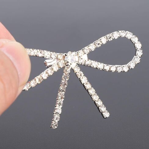 Women Bow Brooch, Rhinestone Bow, Brooches and Pins for Women Bulk, Bow Pin Hat Pins 5.5x2.8cm in Saudi Arabia