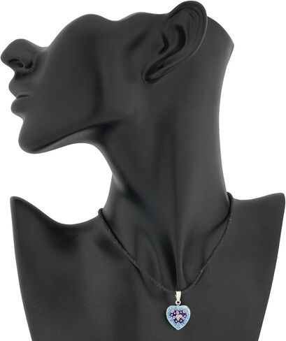 Glass Of Venice Murano Glass Millefiori Heart Pendant - Silver #1 in Saudi Arabia