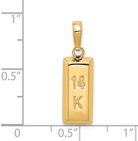 Roy Rose Jewelry 14K Yellow Gold 3-D, 14K Yellow Gold Bar Pendant in Saudi Arabia