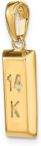 Roy Rose Jewelry 14K Yellow Gold 3-D, 14K Yellow Gold Bar Pendant in Saudi Arabia