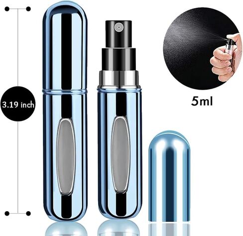 4 Pcs Perfume Travel Refillable, 5ml Travel Perfume Bottle Refillable, Atomizer Sprayer For Perfume, Perfume Atomizer For Essentials For Men & Women, Perfect For Pockets in Kuwait