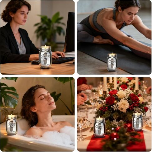 شمعة معطرة برمال رمادية دخانية معطرة، شمعة كلاسيكية بجرة كبيرة سعة 22 أونصة، شمعة واحدة بفتيل واحد، أكثر من 110 ساعة من وقت الاحتراق، مثالية لخلق جو مريح (عالم الفانيليا) in Kuwait