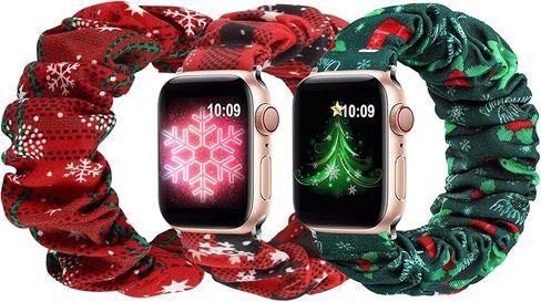 Scrunchie Bands Compatible with Kids Apple Watch Band, Cute Stretchy Breathable Strap for iWatch Series 10 9 8 7 6 5 4 3 SE SE2 Small Wrists Boys Girls in Kuwait