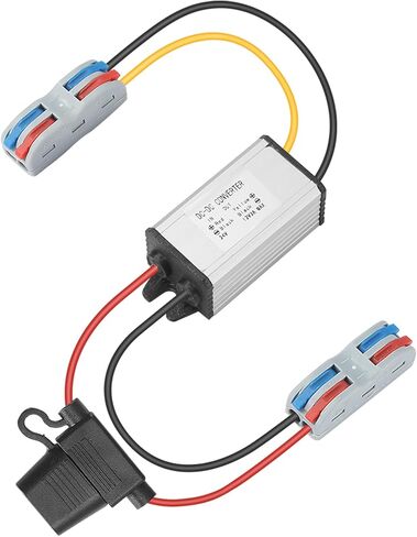 DC 9V-40V Step Down to 12V 3A Power Converter IP67 Waterproof Buck Converter 36W Voltage Regulator Transformer for Cameras Golf Cart Club in Saudi Arabia