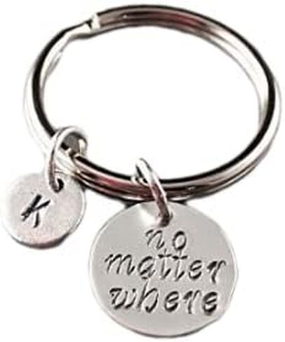 Quote keychain, no matter where, bridesmaid, bridesmaid gift, friends, best friend, sister, personalized in Kuwait