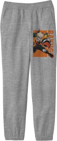Bioworld My Hero Academia Bakugo Youth Athletic Heather Drawstring Sweats in Saudi Arabia