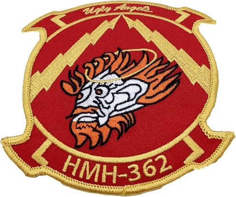 HMH-362 رقعة الملائكة القبيحة (الأحمر الداكن) – مُخيطة in Kuwait