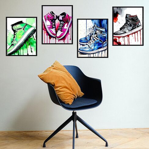 FLORIXA 12Pcs Hypebeast Sneaker Wall Art Prints – 8x10 UNFRAMED Cool Sneakerhead Posters for Teen Boys Men Cave Gym Room Office Decor – Stacked Shoebox Air Shoes Streetwear Aesthetic Room Artwork in Saudi Arabia