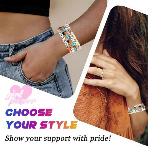 AICase for TXT Merch Gifts Inspired Bracelets 5 Pcs Stackable Stretch Beaded Friendship Bracelets Concert Lightstick Outfit Vinyl Poster Merchandise Gifts for Fans Women Birthday Christmas Stocking in Saudi Arabia