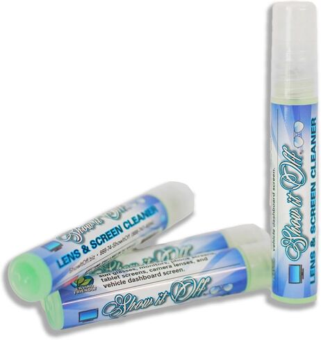 Show It Off Lens Cleaner Spray, All-Purpose Streak-Free Screen & Lens Cleaner for Glasses, Cameras, Phones, Tablets & Sunglasses, 8 ml Travel Size in Saudi Arabia