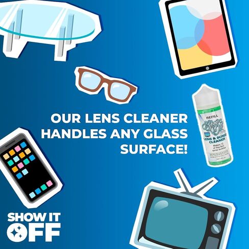 Show It Off Lens Cleaner Spray, All-Purpose Streak-Free Screen & Lens Cleaner for Glasses, Cameras, Phones, Tablets & Sunglasses, 8 ml Travel Size in Saudi Arabia