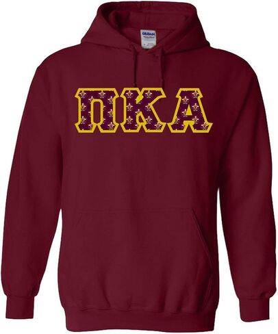 سويت شيرت بقلنسوة من PI Kappa Alpha Pike Fraternity Crest وحرف من نسيج قطني طويل in Kuwait