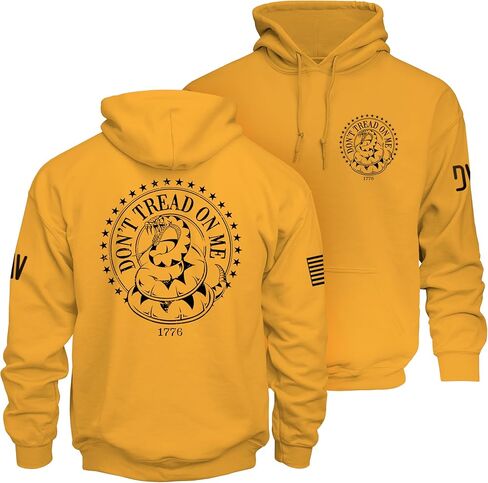 هودي Dion Wear Don't Tread on Me - بلوفر من الصوف الناعم برسومات للرجال in Kuwait