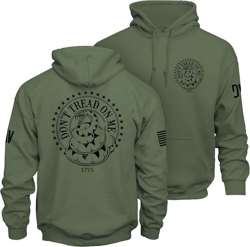 Dion Wear Don't Tread on Me Hoodie - Soft Fleece Graphic Pullover Sweatshirt for Men in Saudi Arabia