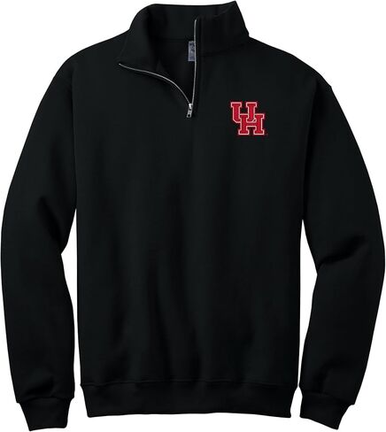 Sorority Letters Shop University of Houston Quarter Zip Sweatshirt with UH Logo Embroidered in Saudi Arabia