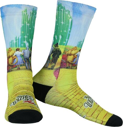 جوارب Bioworld The Wizard Of Oz للرجال من نوع Yellow Brick Road Sublimated Crew Sock in Kuwait