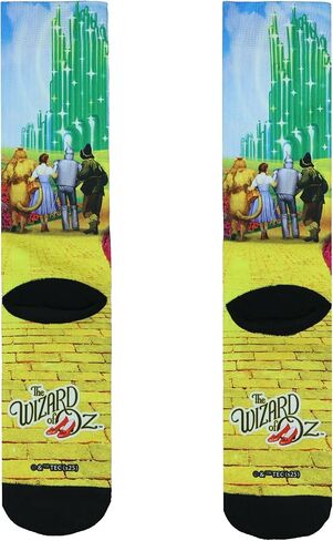 جوارب Bioworld The Wizard Of Oz للرجال من نوع Yellow Brick Road Sublimated Crew Sock in Kuwait