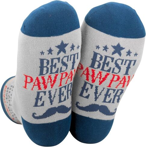 InnoBeta Pawpaw Fathers Day Socks Gift, Pawpaw Gifts for Grandpa, One Size Crew Socks in Saudi Arabia