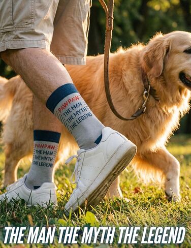 InnoBeta Pawpaw Fathers Day Socks Gift, Pawpaw Gifts for Grandpa, One Size Crew Socks in Saudi Arabia