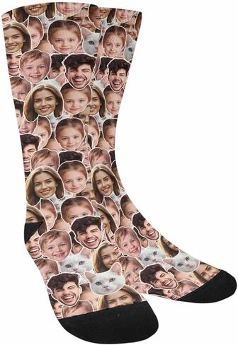 Custom Valentine's Day Face Novelty Socks Personalized valentine Photo Name Unisex Crew Sock for Men Women Gifts Anniversary in Saudi Arabia