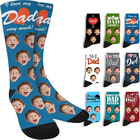 Custom Valentine's Day Face Novelty Socks Personalized valentine Photo Name Unisex Crew Sock for Men Women Gifts Anniversary in Saudi Arabia