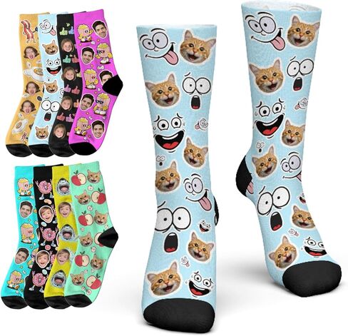 Custom Valentine's Day Face Novelty Socks Personalized valentine Photo Name Unisex Crew Sock for Men Women Gifts Anniversary in Saudi Arabia