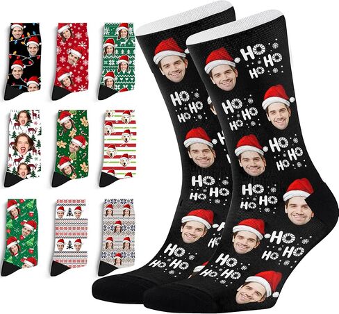 Custom Valentine's Day Face Novelty Socks Personalized valentine Photo Name Unisex Crew Sock for Men Women Gifts Anniversary in Saudi Arabia
