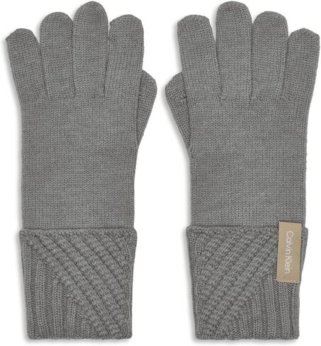 Calvin Klein womens Diagonal Rib Knit Winter Gloves in Saudi Arabia
