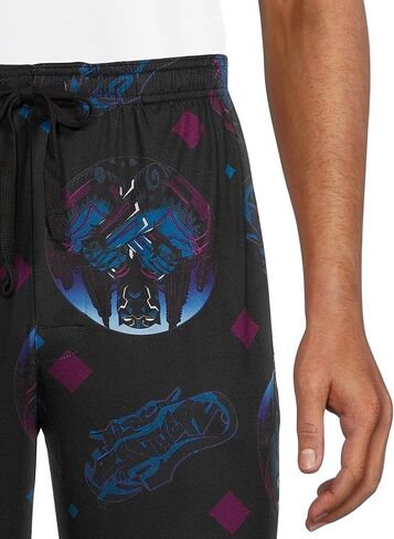 Marvel Men's Black Panther Allover Scene Sateen Soft Touch Lounge Sleep Pajama Pants in Saudi Arabia