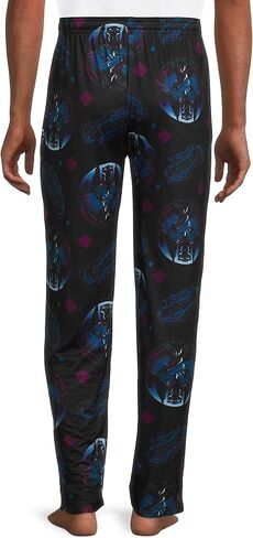 Marvel Men's Black Panther Allover Scene Sateen Soft Touch Lounge Sleep Pajama Pants in Saudi Arabia