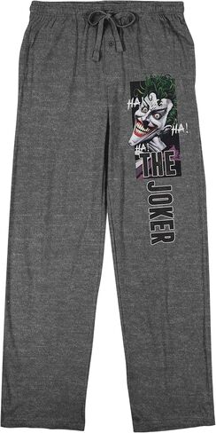 Bioworld Batman Joker Laughing Face Men's Graphite Heather Sleep Pajama Pants in Saudi Arabia
