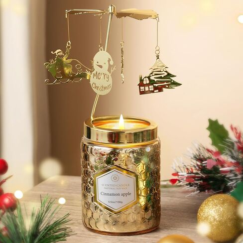 شمعة عيد الميلاد للمرأة، هدايا شموع معطرة دوارة للنساء، هدية فريدة للنساء لعيد الميلاد، الذكرى السنوية، عيد الميلاد، هدايا تخزين هدايا للمرأة، هدية الفيل الأبيض المضحكة in Kuwait