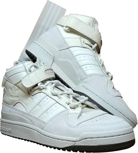 حذاء رياضي رجالي من adidas Originals Ivy Park Forum Mid (ألومنيوم/أبيض/بني، 8.5) in Saudi Arabia