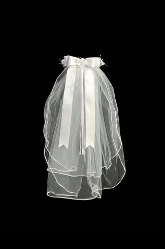 Pink Princess Holy First Communion Veil for Girls 7-16 - 1st Communion Veils for Girls - White veil for kids - Velos para Primera Comunion in Saudi Arabia