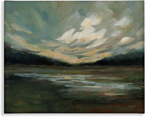 Stupell Industries Billowing Clouds Landscape Canvas Wall Art Design by Haley Knighten, 40 x 30 in Saudi Arabia