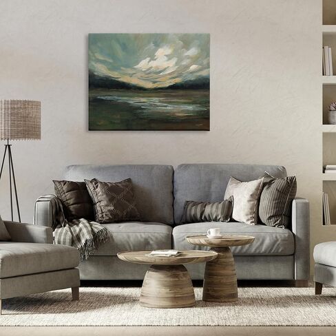 Stupell Industries Billowing Clouds Landscape Canvas Wall Art Design by Haley Knighten, 40 x 30 in Saudi Arabia