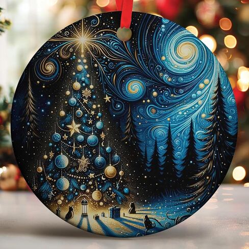 Christmas Tree Ornaments - 2025 Glass Fairy Ornament, Unique Stained Glass Style Crystal Ornaments for Christmas Tree, Vintage Christmas Decor, 2025 Ornament, Fairy Gifts for Women in Saudi Arabia
