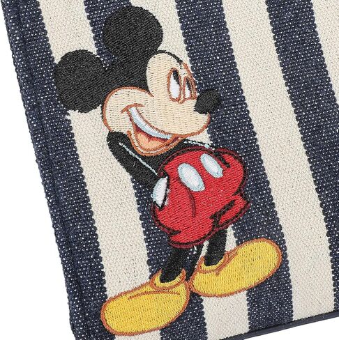 Bioworld Disney Bashful Mickey Pose 11.3" Blue & White Striped Crossbody Bag in Saudi Arabia