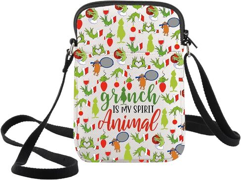 WZMPA Green Monster Crossbody Bag Doctor Cat Fans Gifts Monster Is My Spirit Animal Shoulder Bag For Monster Fans in Saudi Arabia